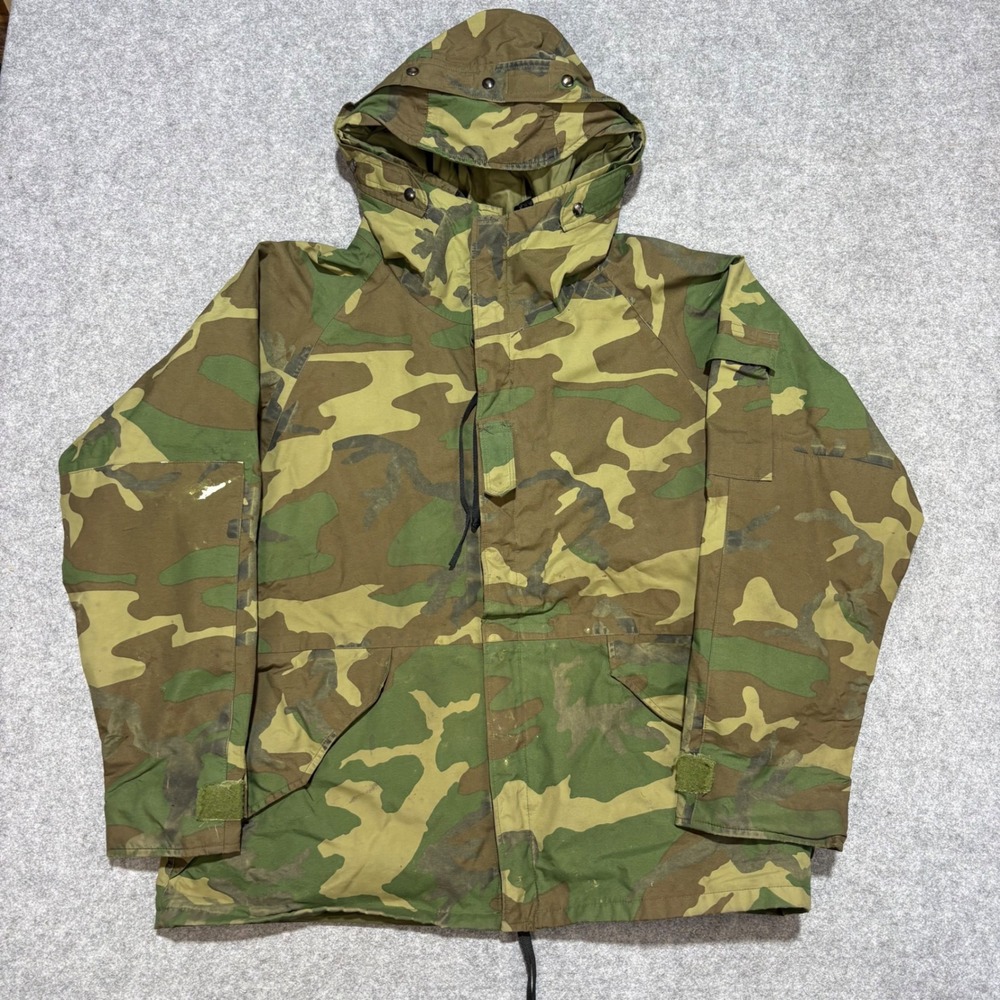 US Military ECWCS Gen I Woodland Camo Parka Tennessee Apparel Corp Large Short